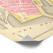 Karte von Boston 12 Poster (Ecke)