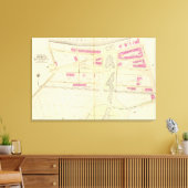 Karte von Boston 19 Leinwanddruck (Insitu (Wohnzimmer))