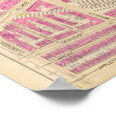 Karte von Boston 19 Poster (Ecke)