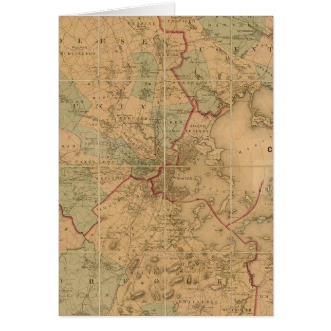 Karte von Boston 2 (Vorne)