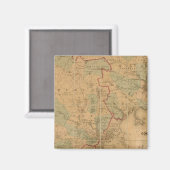 Karte von Boston 2 Magnet (Vorderseite/Rückseite)