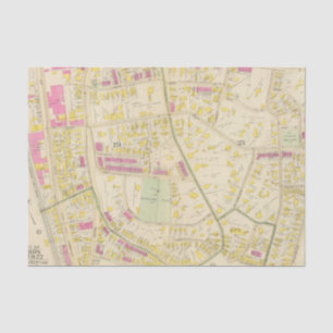 Karte von Boston 7 Seidenpapier