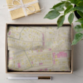 Karte von Boston 7 Seidenpapier (Geschenk)