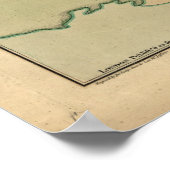 Karte von Boston, Gezeichnet von der britischen Ar Poster (Ecke)