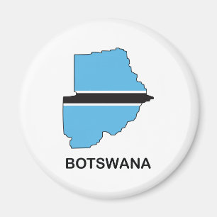 Karte von Botswana Magnet