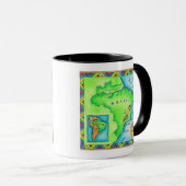 Karte von Brasilien Tasse (VorderseiteRechts)