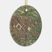 Karte von Bratislava, von 'Civitates Orbis Keramik Ornament (Rechts)