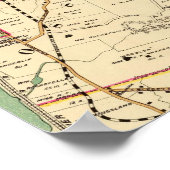 Karte von Briarcliff Manor, New York, 1908 Poster (Ecke)