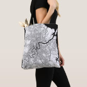 Karte von Brisbane Australien Tasche (Von Nahem)
