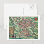 Karte von Bristol, von "Civitates Orbis Terrarum"  (Vorne/Hinten)