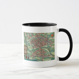 Karte von Bristol, von "Civitates Orbis Terrarum" Tasse