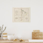 Karte von Britisch-Guyana Poster (Küche)