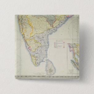 Karte von britischem Südindien, 1872 Button