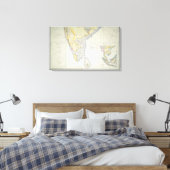 Karte von British Southern India, 1872 Leinwanddruck (Insitu (Schlafzimmer))