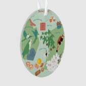 Karte von Brooklyn Anpassbare zweiseitige Ornament (Vorderseite)