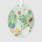 Karte von Brooklyn Anpassbare zweiseitige Ornament (Vorderseite)