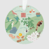 Karte von Brooklyn Anpassbare zweiseitige Ornament (Vorderseite)