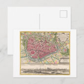 Karte von Brüssel, Belgien, (Vorne/Hinten)