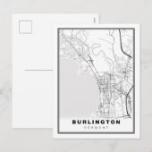 Karte von Burlington (Vorne/Hinten)