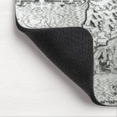 Karte von Caernarvon, 1616 Mousepad (Ecke)