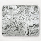 Karte von Caernarvon, 1616 Mousepad (Vorne)