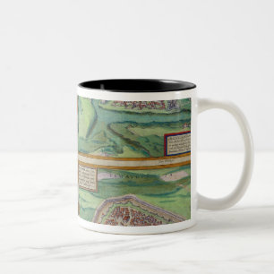 Karte von Calais, von Malta, von Rhodos und von Zweifarbige Tasse