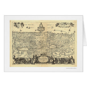 Karte von Canaan das Land des Versprechens durch