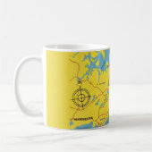 Karte von Cape Ann Massachusetts Kaffeetasse (Links)