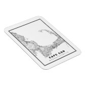 Karte von Cape Cod Magnet (Rechte Seite)