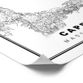 Karte von Cape Cod Poster (Ecke)