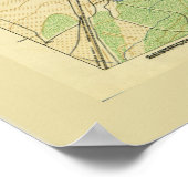 Karte von Changchun, Provinz Jilin, China (1945) Poster (Ecke)