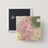 Karte von Charleston, West Virginia Button (Vorne & Hinten)