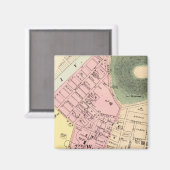 Karte von Charleston, West Virginia Magnet (Vorderseite/Rückseite)