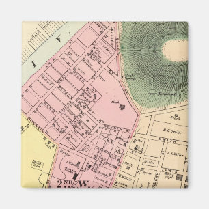 Karte von Charleston, West Virginia Magnet