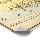 Karte von Charleston, West Virginia Poster (Ecke)