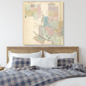 Karte von Chatfield, Karte von Caledonia, Minn Leinwanddruck (Insitu (Schlafzimmer))