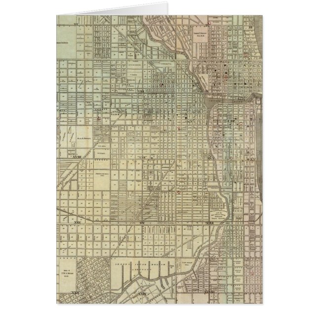 Karte von Chicago (Vorne)