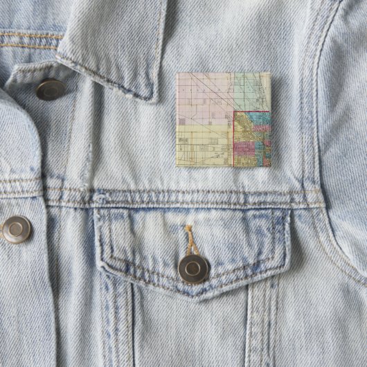 Karte von Chicago Button (Beispiel)
