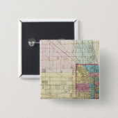 Karte von Chicago Button (Vorne & Hinten)