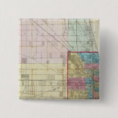 Karte von Chicago Button (Vorderseite)