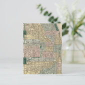 Karte von Chicago City (Stehend Vorderseite)