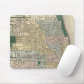 Karte von Chicago City Mousepad (Mit Mouse)