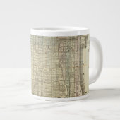 Karte von Chicago Jumbo-Tasse (Vorderseite Rechts)