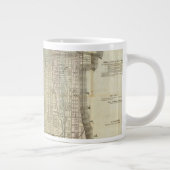 Karte von Chicago Jumbo-Tasse (Rechts)