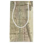 Karte von Chicago Kleine Geschenktüte (Vorderseite)