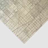 Karte von Chicago Seidenpapier (Ausschnitt)
