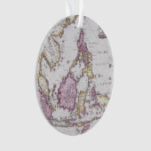 Karte von China u. von Indonesien | 1710 Ornament (Vorderseite)