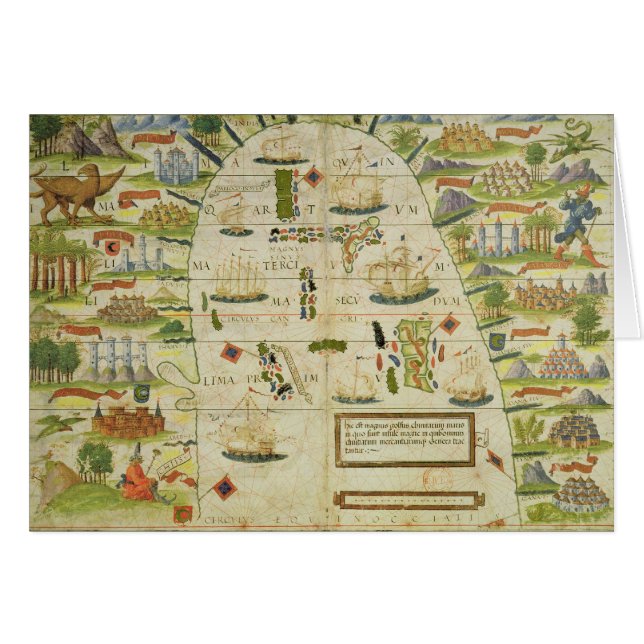 Karte von Chinameer, Faksimile von (Vorderseite (Horizontal))