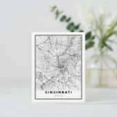 Karte von Cincinnati (Stehend Vorderseite)