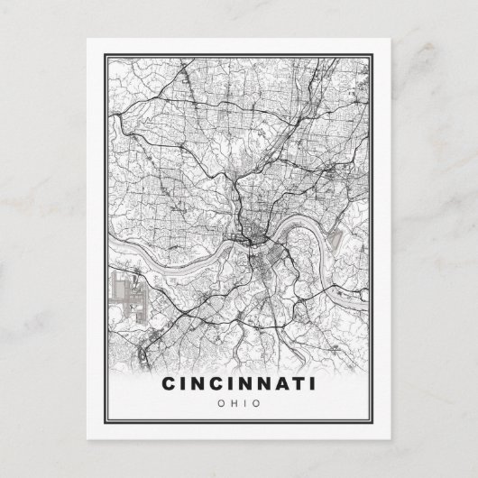Karte von Cincinnati (Vorderseite)
